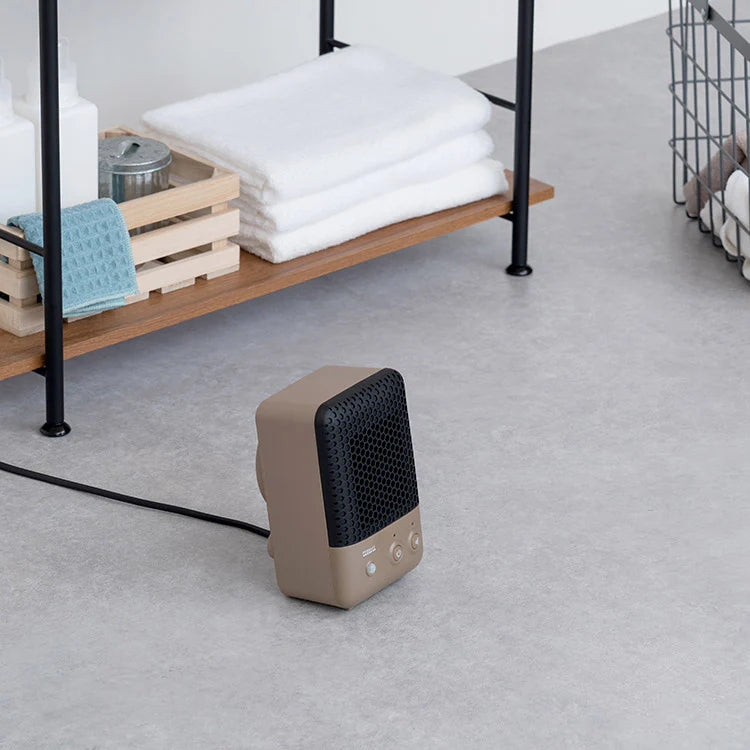 【日本PRISMATE】智慧型人感應陶瓷暖風機｜迷你暖氣機600W｜自動關機×除臭×防塵｜秋冬必備腳邊暖神器