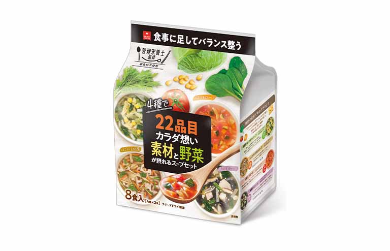 🍲【日本直送｜22種營養素材 × 4款美味湯品組】暖心暖胃健康湯｜忙碌日子的最佳救援餐