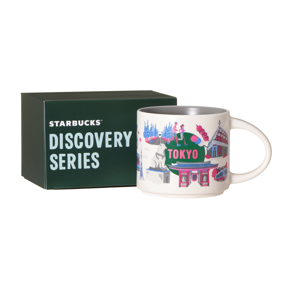 【Starbucks】Discovery Series 日本限定馬克杯｜JAPAN 紅內裡×TOKYO 灰內裡 414ml 日本直送台灣