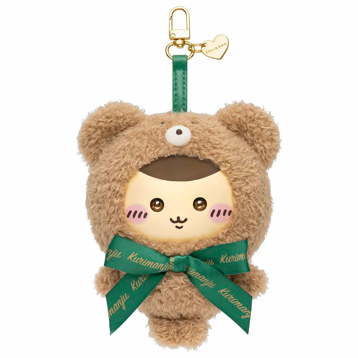 日本正版 Chiikawa 吉伊卡哇 Kiramekko Teddy Bear 絨毛吊飾｜小八・兔兔・小桃・烏薩奇｜熊熊裝可愛鑰匙圈