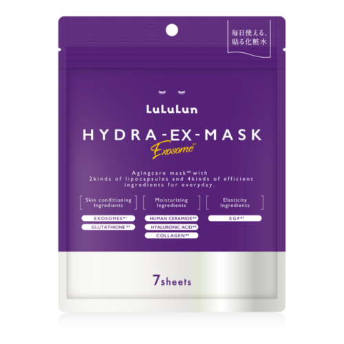 【LuLuLun ルルルン Hydra EX 面膜 7片入】日本再生醫療靈感 白玉光澤抗老保濕面膜｜彈潤緊緻 X 透明感升級