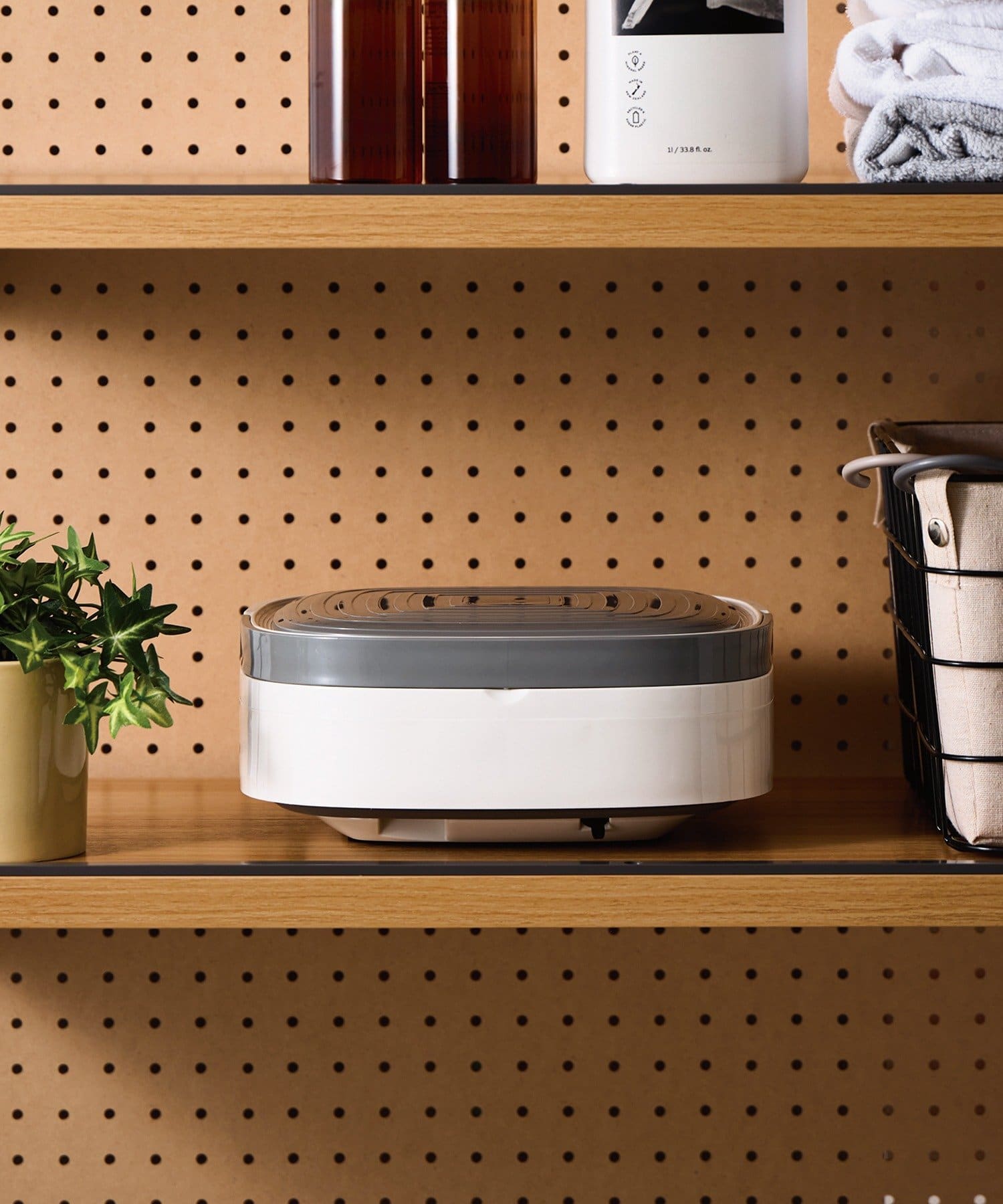 【3COINS 折疊式迷你洗衣機】小巧不佔位！嬰兒衣物、寵物用品、口罩專用｜三段洗淨模式・旅行居家必備小幫手