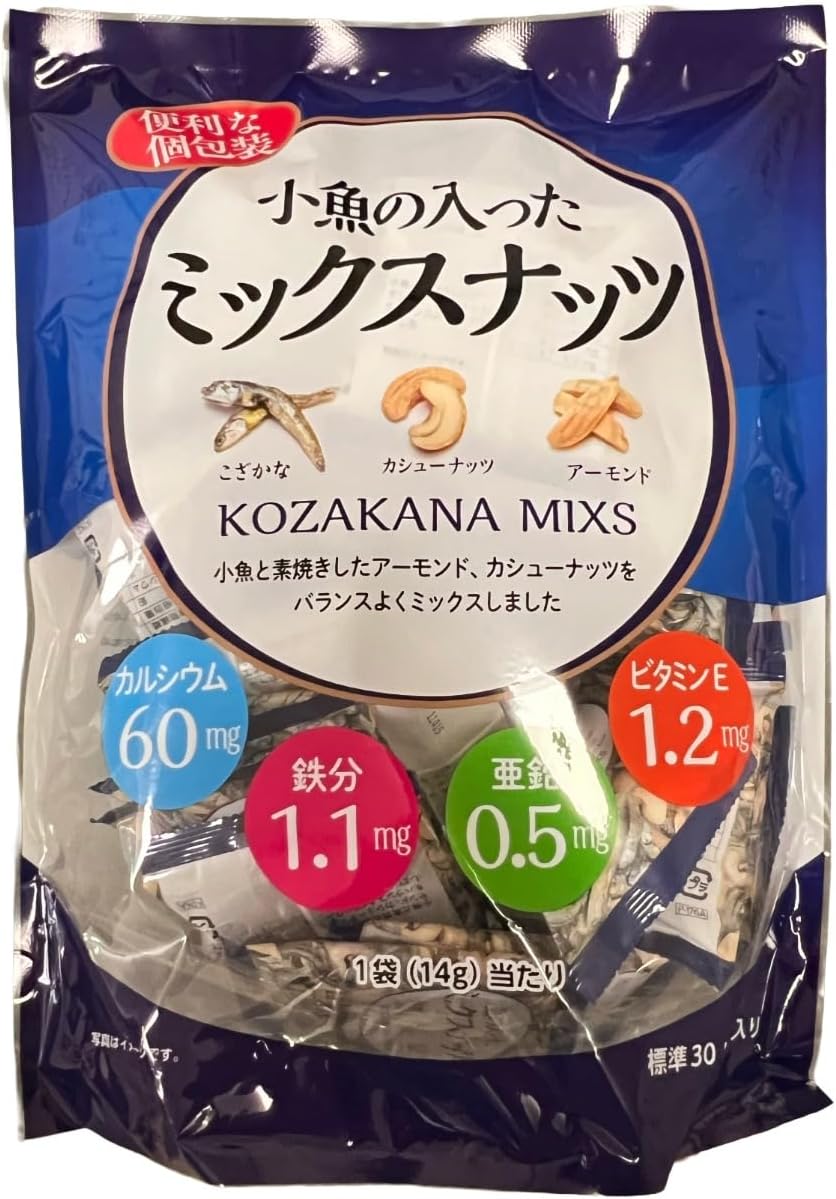 【日本好市多】小魚堅果混合包 ＋ 蝦子堅果混合包｜各 420g 個別包裝 補鈣補鐵高蛋白 零食下酒菜 日本直送台灣