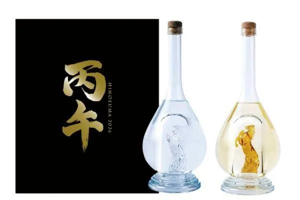 🏇【2026午年限定】八鹿酒造 干支玻璃瓶 純米大吟釀／大分麥燒酎禮盒 🎁