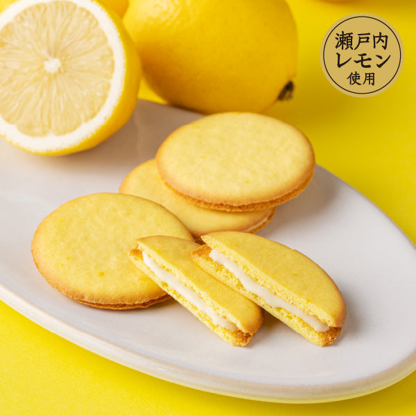 日本神戶風月堂 瀨戶內檸檬夾心餅乾 10枚入