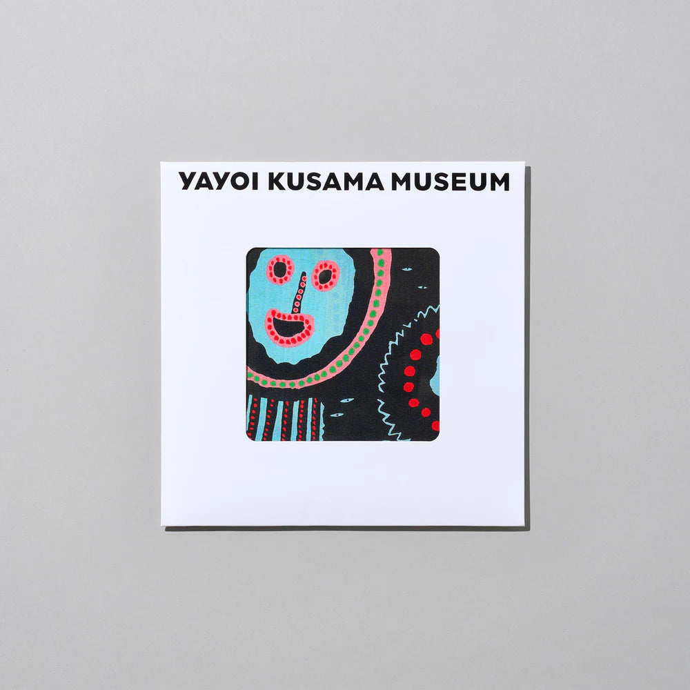YAYOI KUSAMA STORE官方授權｜草間彌生美術館原創手帕（黑底表情系列）
