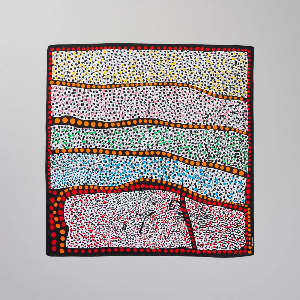 YAYOI KUSAMA STORE官方授權｜草間彌生美術館原創手帕（彩色圓點系列）