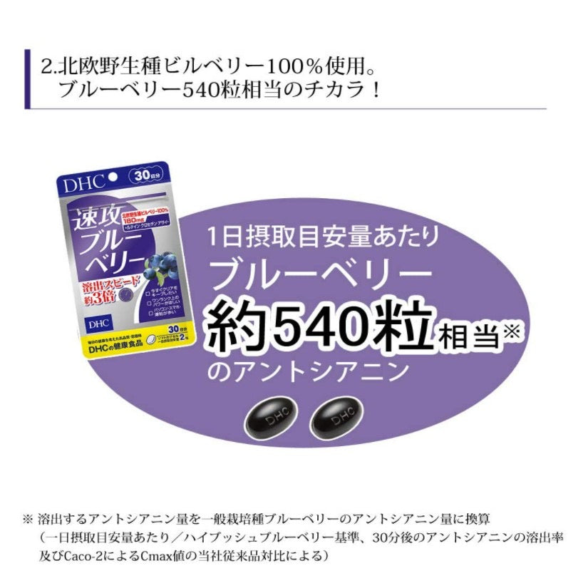 日本DHC速攻型藍莓精華20日
