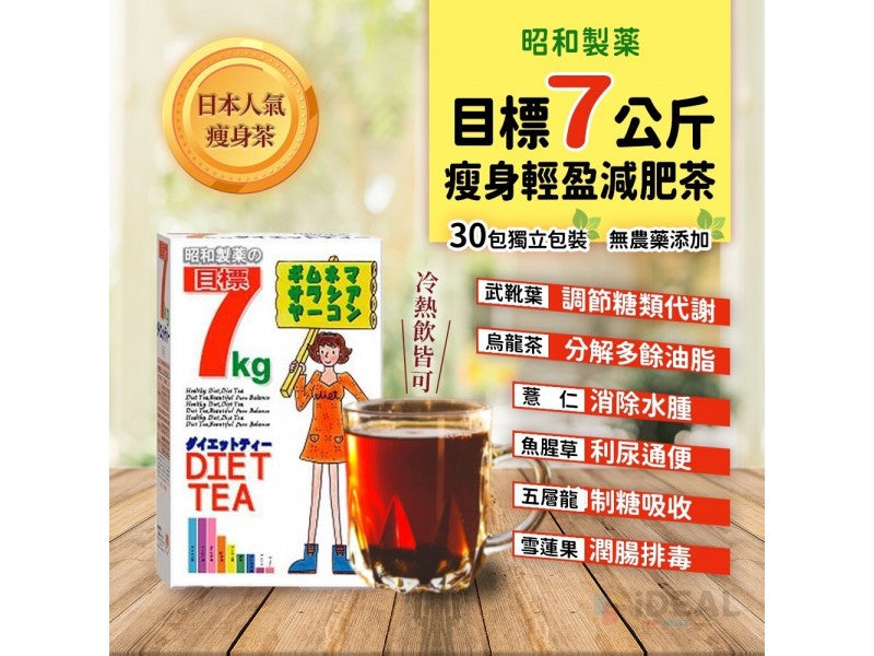 日本昭和製藥 目標7公斤 減肥茶