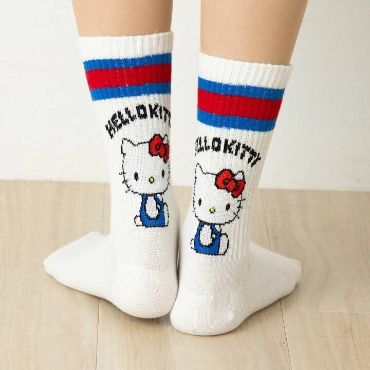 日本可愛圓領條紋童趣襪