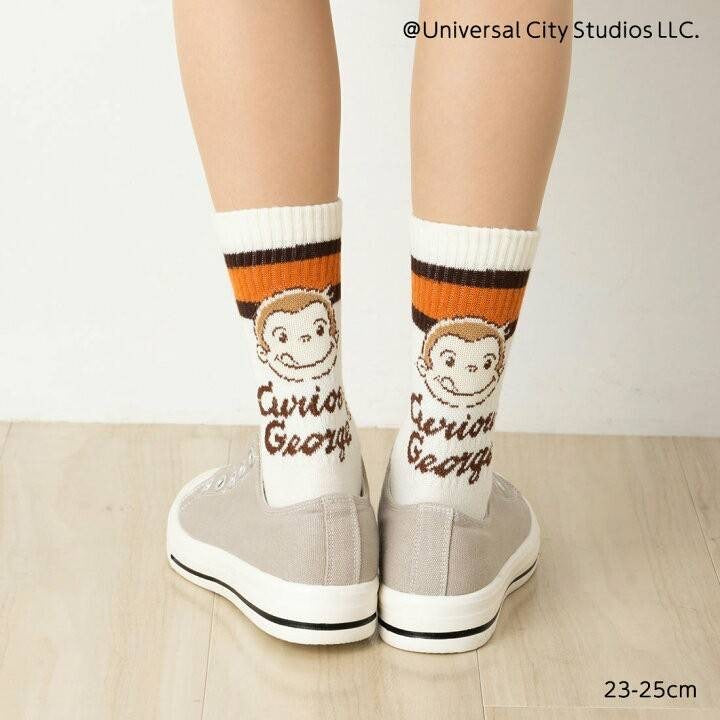 日本可愛圓領條紋童趣襪