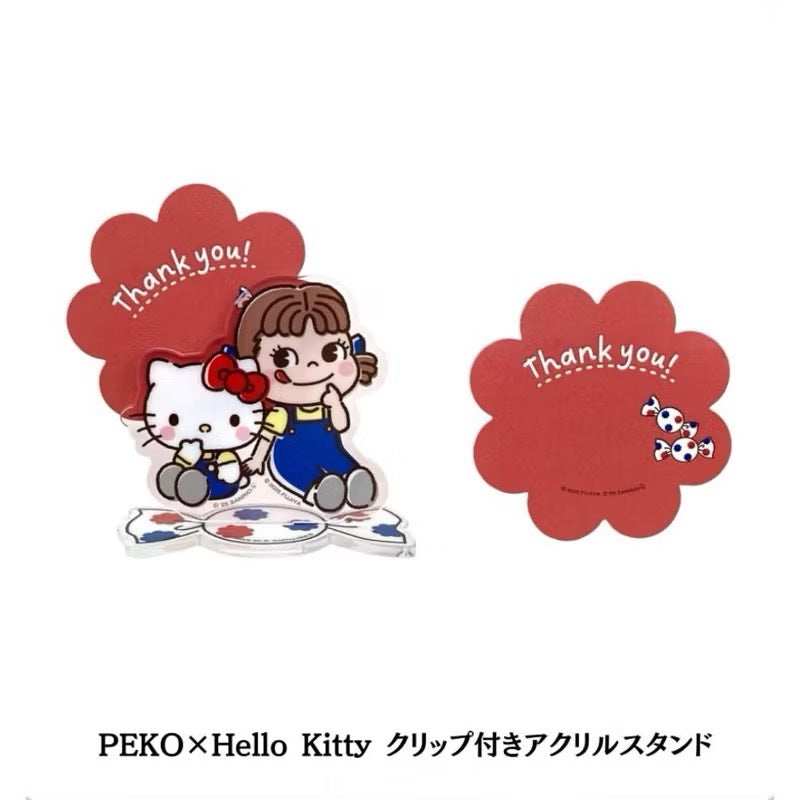 【限量聯名】PEKO×Hello Kitty 聯名甜點禮盒罐｜不二家 × 三麗鷗合作款｜Milky牛奶糖+餅乾+貼紙｜可愛收藏必備