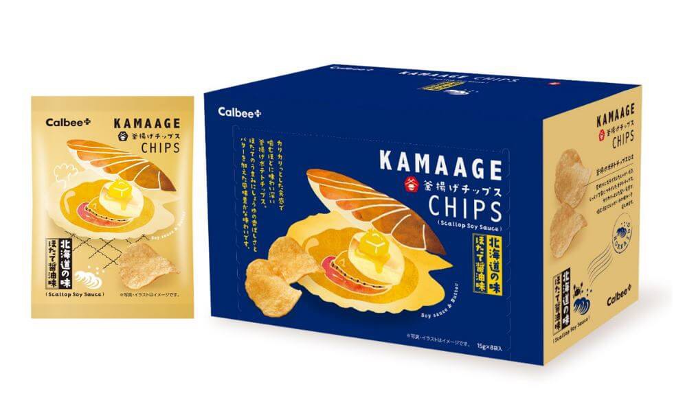 【北海道限定】Calbee 卡樂比釜揚厚切洋芋片 扇貝醬油奶油風味｜香脆厚片・新千歲空港伴手禮・日本人氣零食