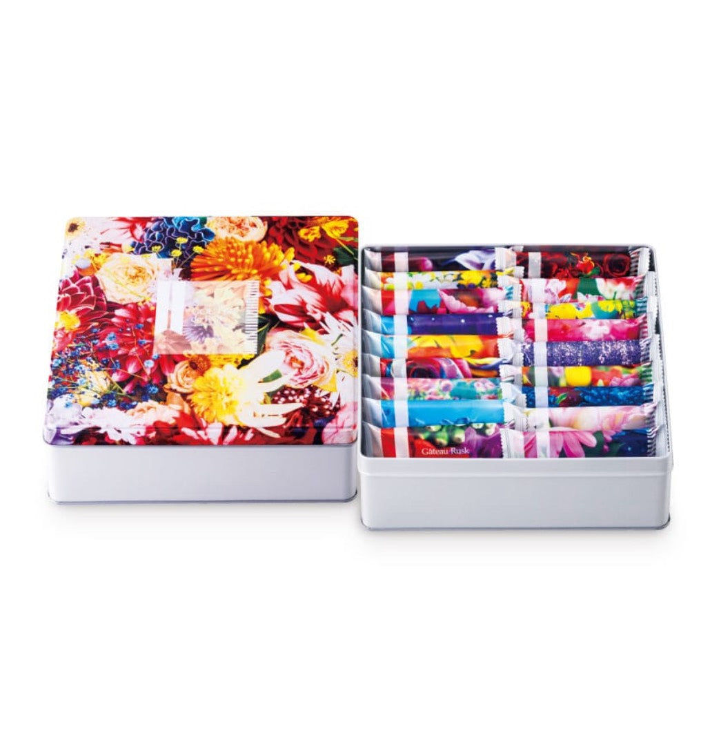 【日本人氣伴手禮】GOUTER de ROI 古特王 蜷川實花花卉限定包裝｜奶油法式吐司脆餅｜送禮自用都華麗登場