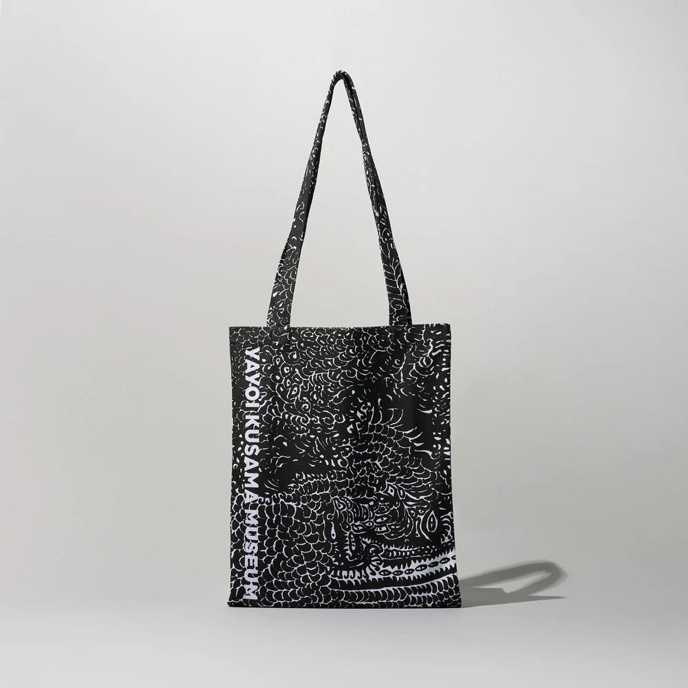 YAYOI KUSAMA STORE官方授權｜草間彌生美術館原創托特包（黑色）