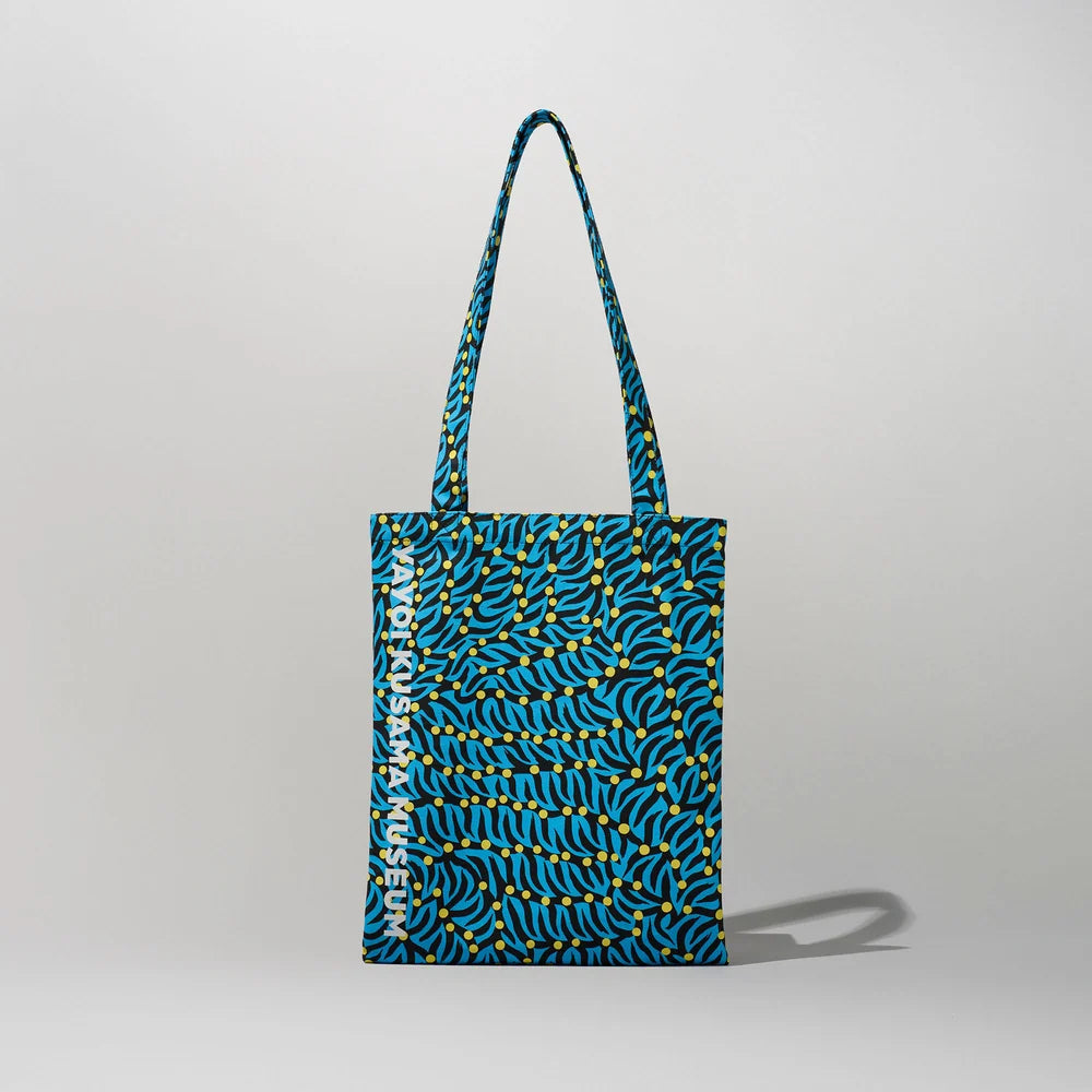 YAYOI KUSAMA STORE官方授權｜草間彌生美術館原創托特包（藍色）