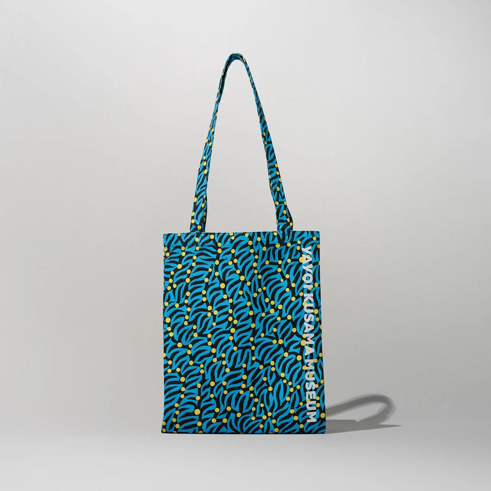 YAYOI KUSAMA STORE官方授權｜草間彌生美術館原創托特包（藍色）