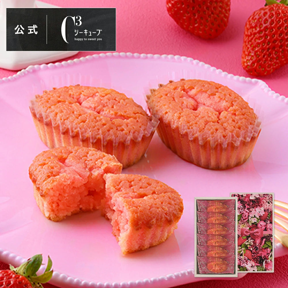 C3 草莓燒提拉米蘇（春季限定）  粉色系夢幻甜點｜日本人氣伴手禮｜送禮首選