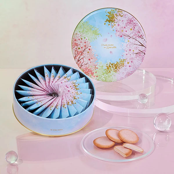 🍪 ヨックモックYOKUMOKU ドゥーブル ショコラ オゥ サクラ 24枚入り｜春限定櫻花巧克力餅乾禮盒