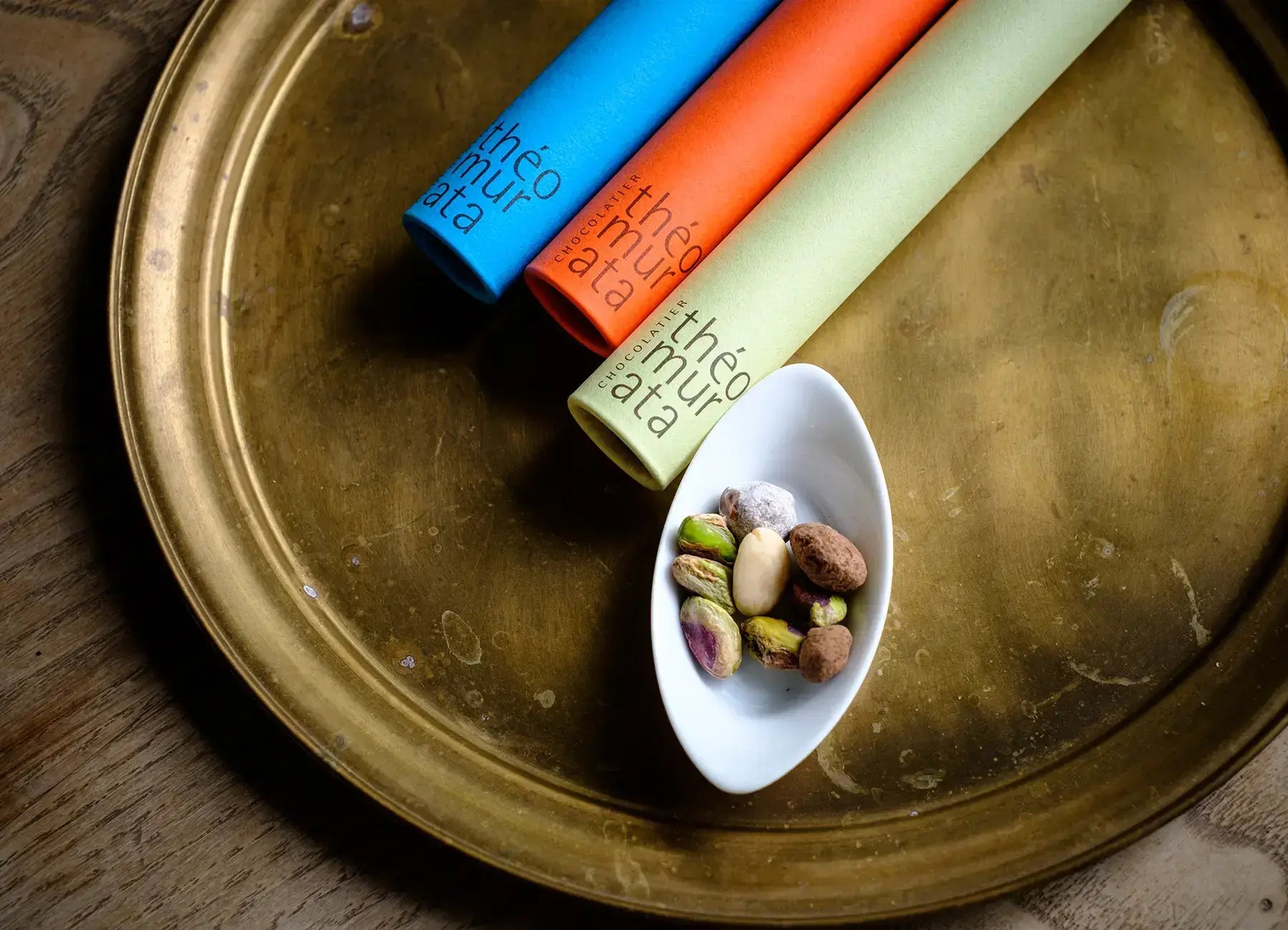 【日本湯布院直送】theomurata 高級櫸木盒三入巧克力豆禮盒｜香脆堅果 × 絲滑巧克力 × 職人手作｜送禮自食都滿分