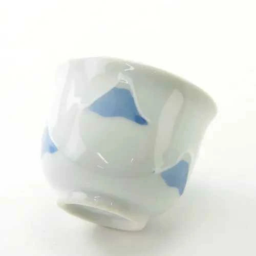 富士山 半酒器｜波佐見燒日本製富士山清酒德利・酒杯組