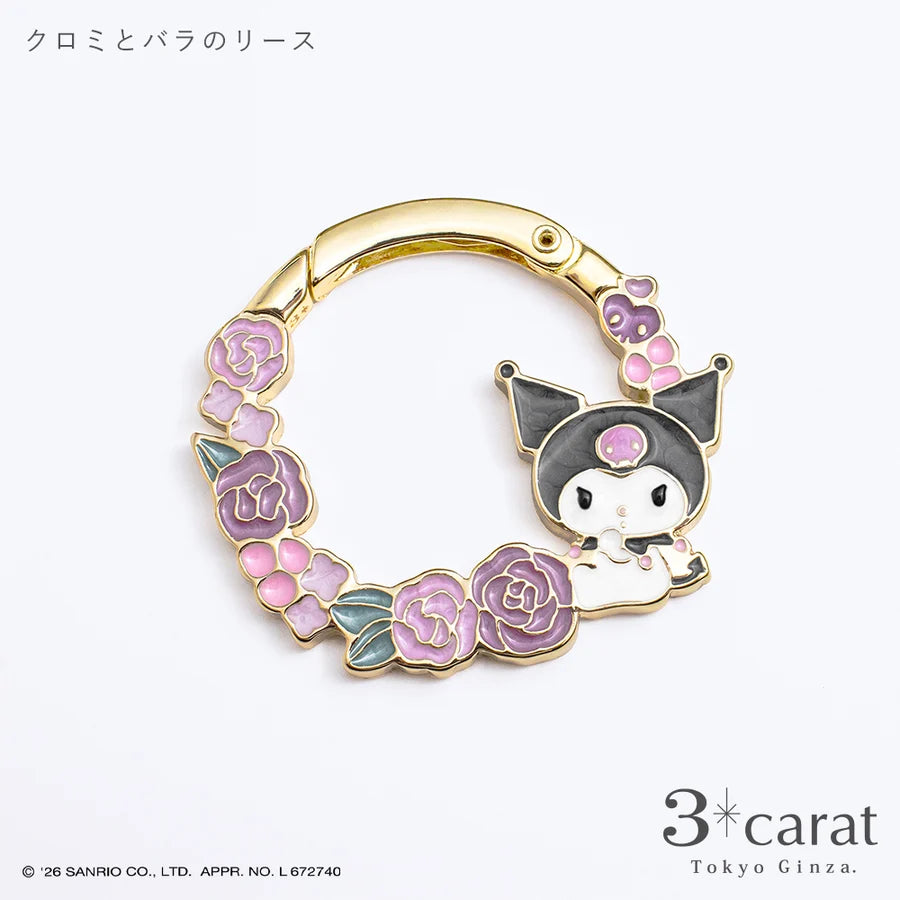 🌸【日本直送】3carat × 三麗鷗 花圈造型包包掛飾｜大人のサンリオ・附禮品包裝（9款角色）