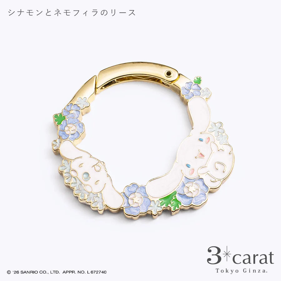 🌸【日本直送】3carat × 三麗鷗 花圈造型包包掛飾｜大人のサンリオ・附禮品包裝（9款角色）