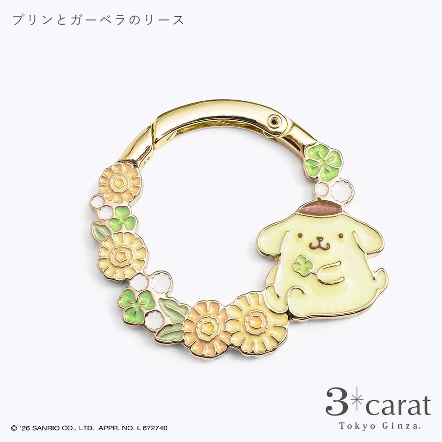 🌸【日本直送】3carat × 三麗鷗 花圈造型包包掛飾｜大人のサンリオ・附禮品包裝（9款角色）