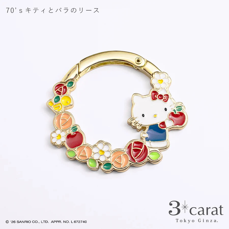 🌸【日本直送】3carat × 三麗鷗 花圈造型包包掛飾｜大人のサンリオ・附禮品包裝（9款角色）