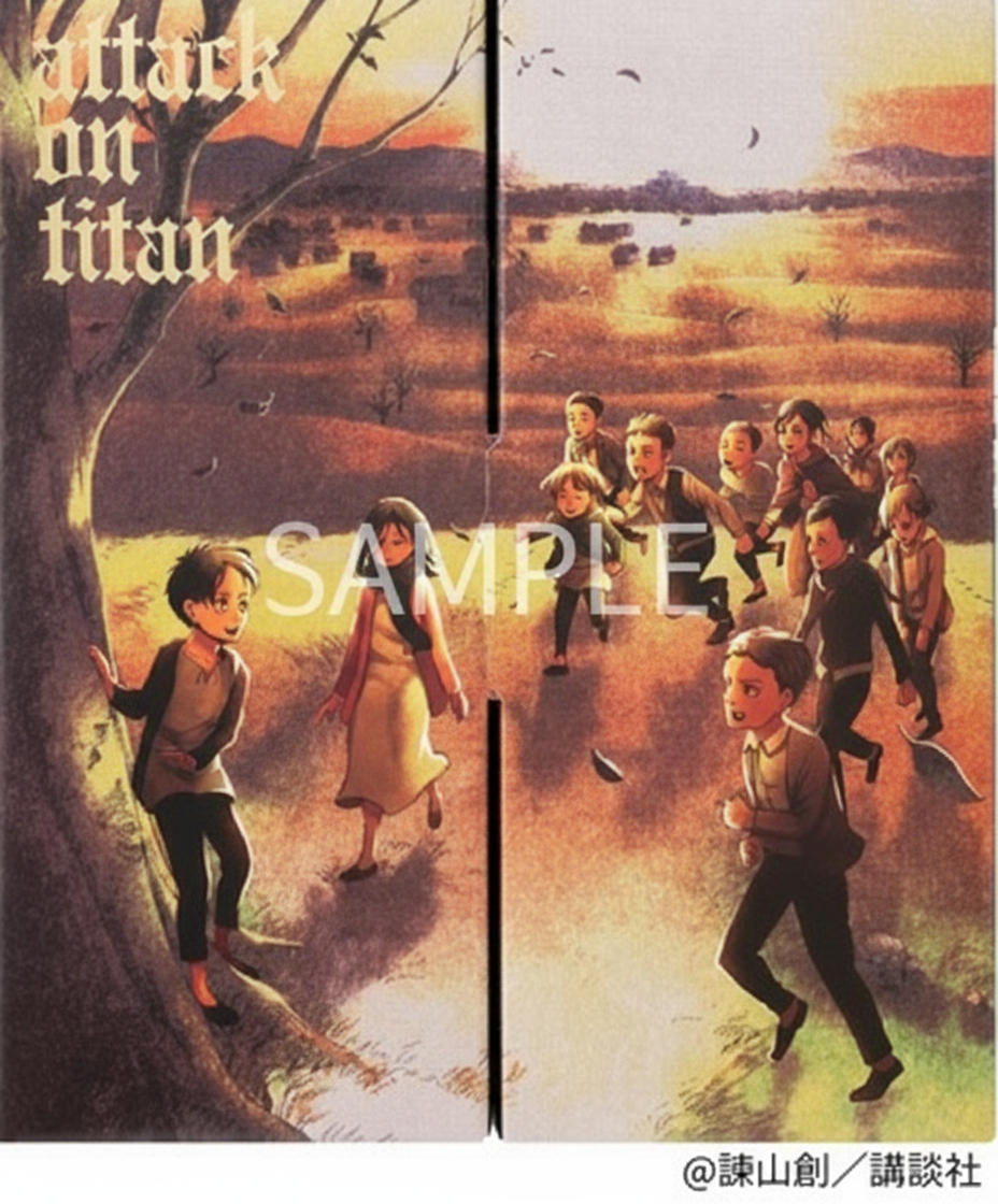 🗡️【限量新發售】進擊的巨人 × 梅酒蔵おおや山 諫山創親自監修・第二彈原畫標籤梅酒禮盒（500ml ×2入）  🎁 附贈首購限定描繪明信片｜進擊迷必收藏