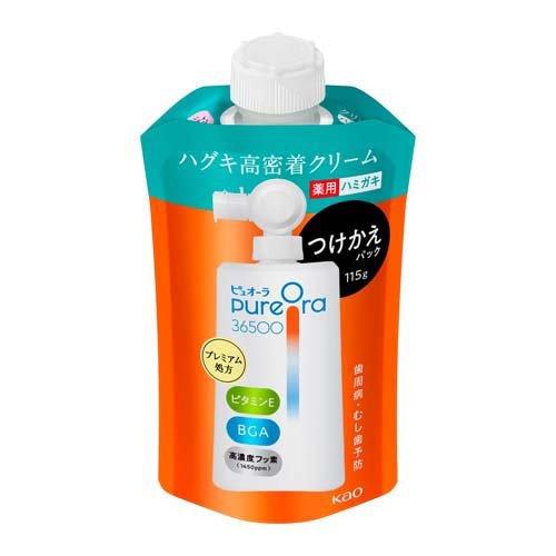 花王 ピュオーラ36500 濃密泡牙膏 175ml｜夜間專用牙周病預防牙膏・濃密泡泡牙膏・口臭對策