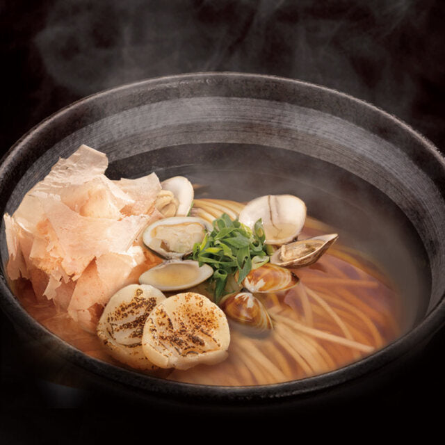 **日本花山烏龍麵專用湯底組｜濃縮高湯3食＋胡麻味噌直飲級湯底2食｜秋冬限定・在家煮出名店級かけうどん・拌麵火鍋百搭醬」